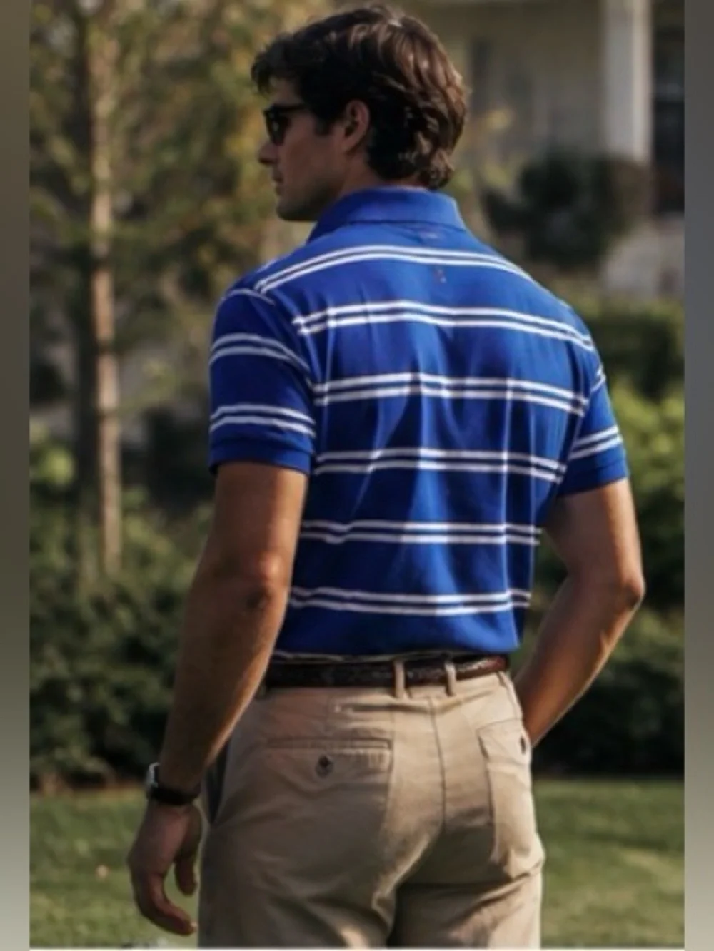 Ralph Lauren Preppy Old Money Country Club Striped Polo Shirt